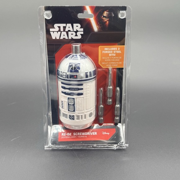 Disney Other - Star Wars R2-D2 Screwdriver Set Tool 3 Forged Steel Bits Disney Open Box